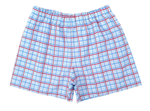 Patriotic Plaid Conrad Shorts