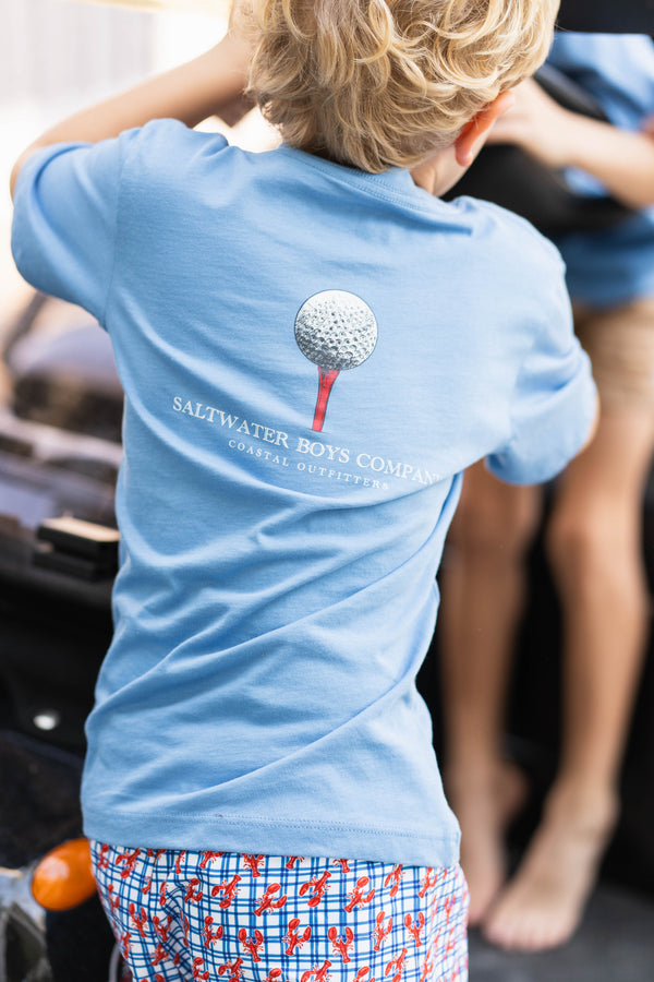 Golf Ball SS Graphic Tee- Parisian Blue