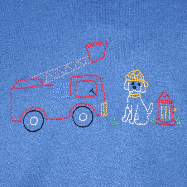 Houston Shirt- Dog W/ Firetruck