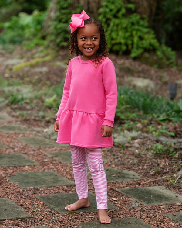 Leggings- Hot Pink Stripe