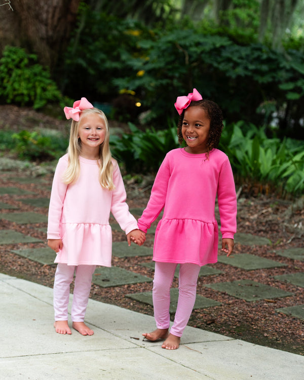 Leggings- Light Pink Stripe