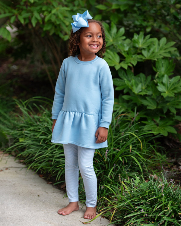 Tunic Sweatshirt- Light Blue