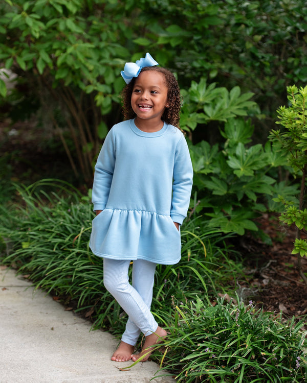 Tunic Sweatshirt- Light Blue