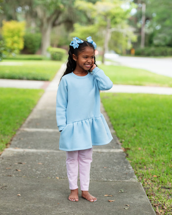 Tunic Sweatshirt- Light Blue