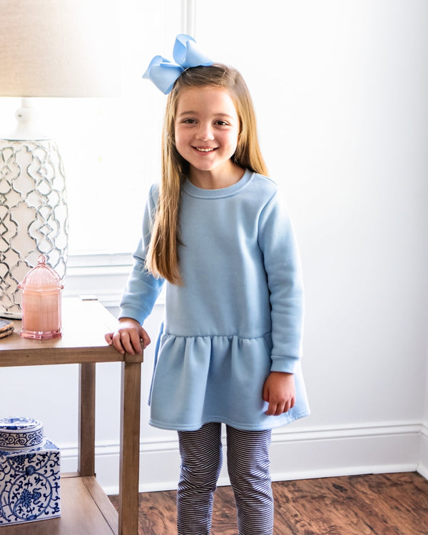 Tunic Sweatshirt- Light Blue