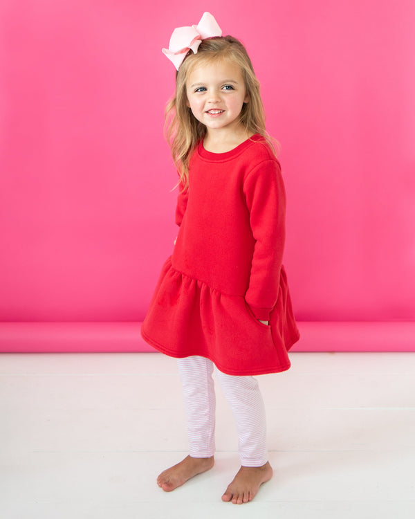 Tunic Sweatshirt- Red