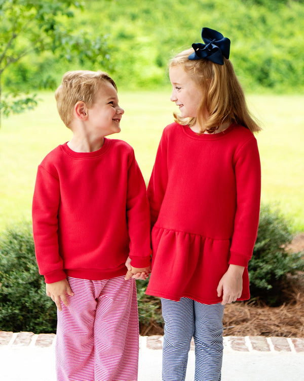 Tunic Sweatshirt- Red