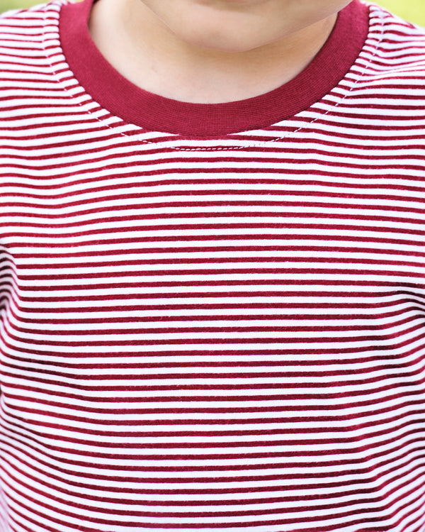 Graham Shirt- Crimson Stripe