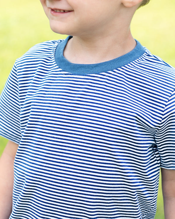 Graham Shirt- Yale Blue Stripe