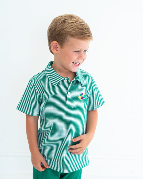 King Cake Embroidery Polo