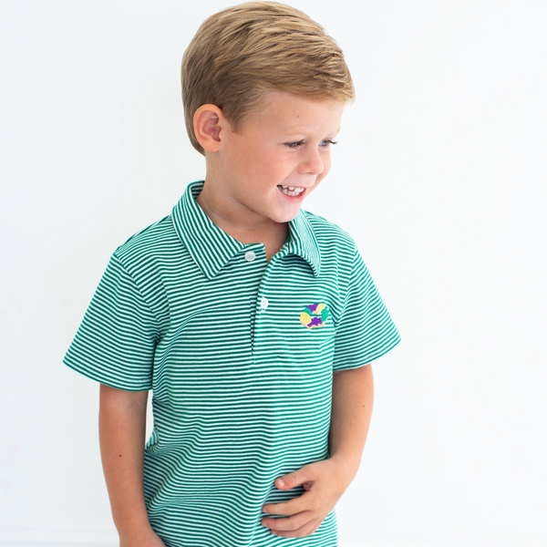 King Cake Embroidery Polo