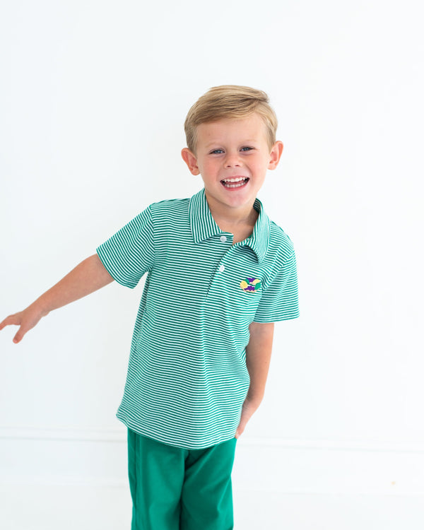 King Cake Embroidery Polo