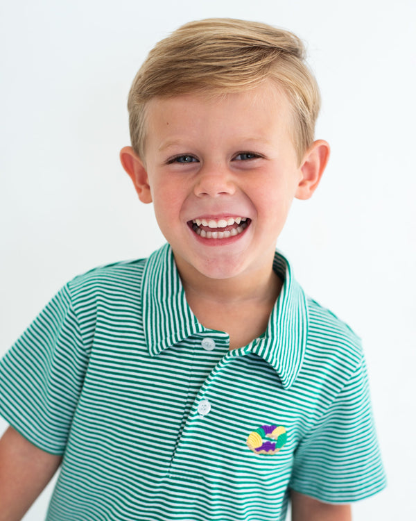 King Cake Embroidery Polo