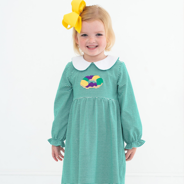 King Cake Embroidery Dress