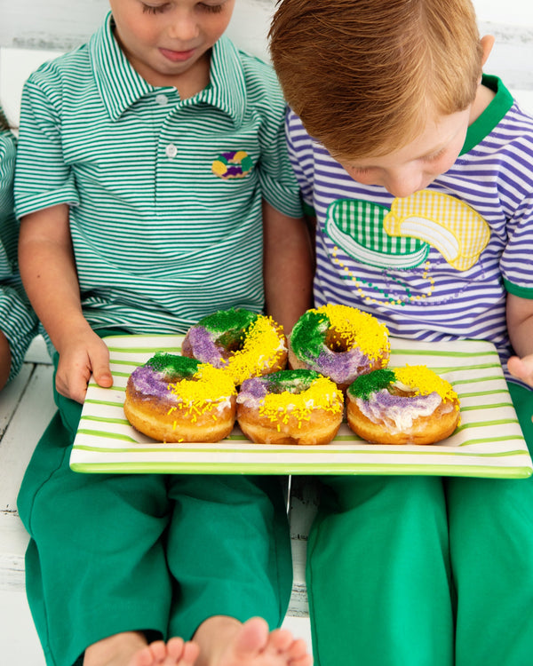 King Cake Embroidery Polo