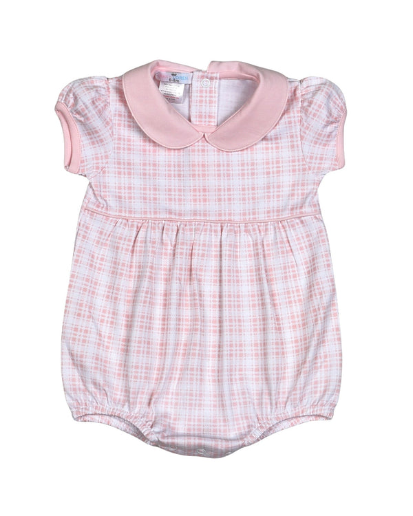 Rossy Pink Plaid Pima Bubble