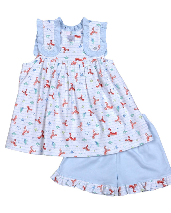 Under The Sea Adventures Ruffle Pima Short Set