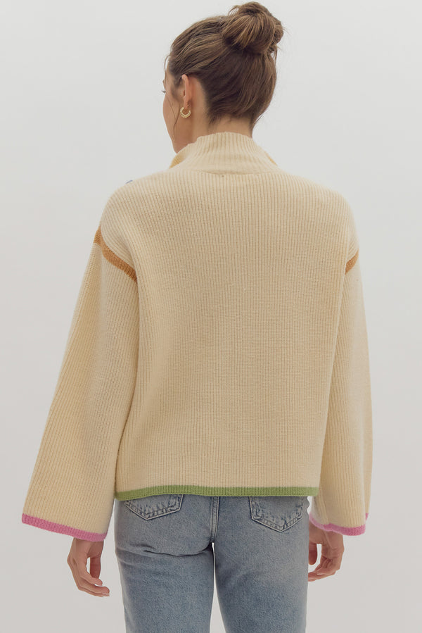 Pullover Sweater- Ecru