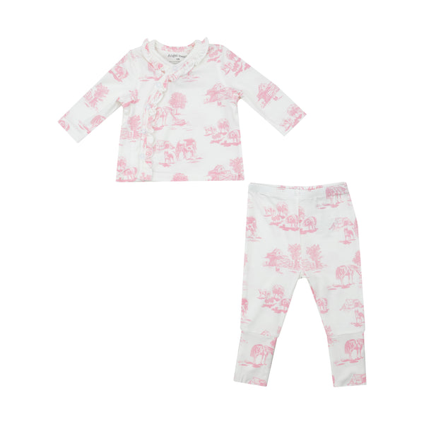 Farm Toile Set- Pink