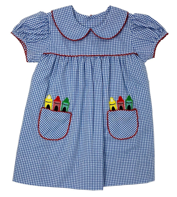 Reagan Dress- Crayon Pockets