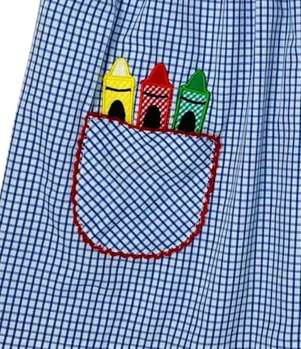 Reagan Dress- Crayon Pockets