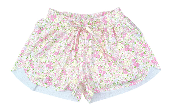 Fuchsia Floral Butterfly Shorts