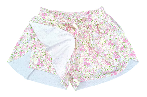 Fuchsia Floral Butterfly Shorts