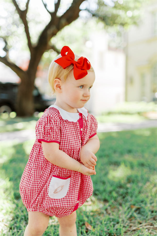 Game Day Girl Bubble- Red