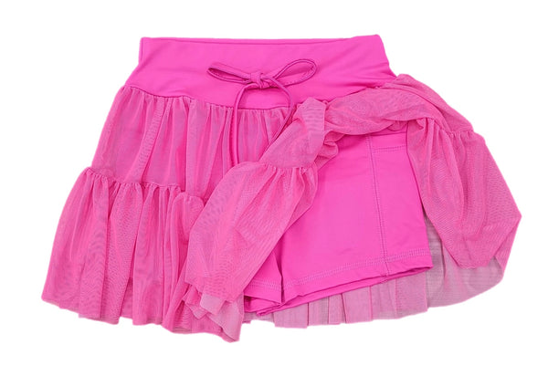 Hot Pink Tiered Skort