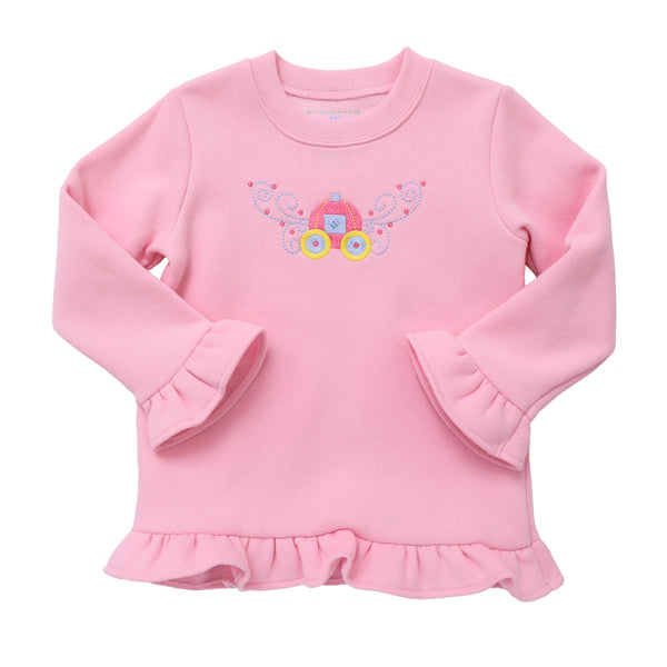 Ruffle Sweatshirt- Carriage