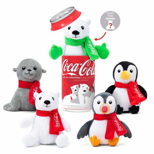 Coca-Cola Pop Cans Collectible 5" Plush