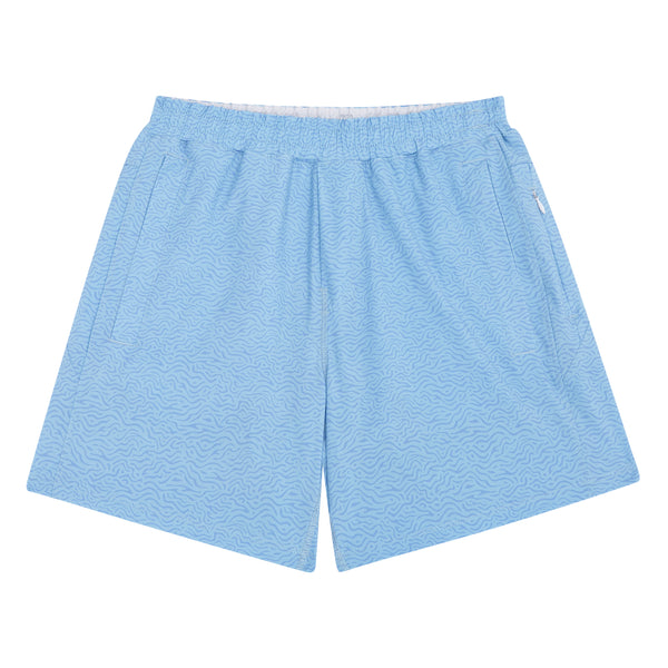 Sport Shorts- Light Blue Topo