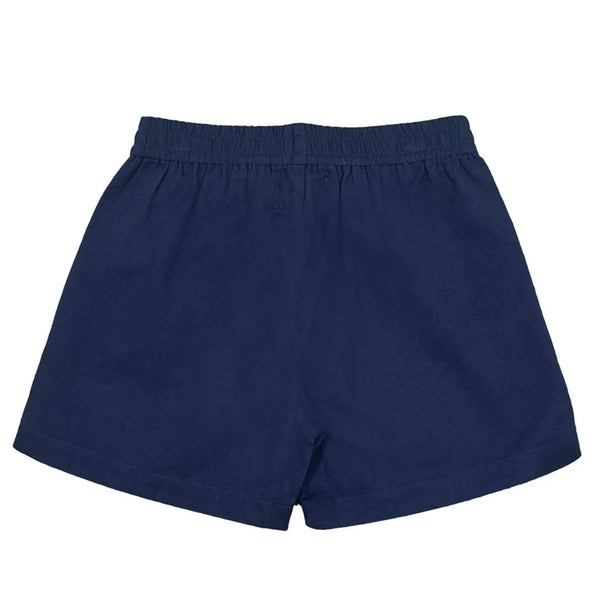 Naples Elastic Waist Shorts- Navy