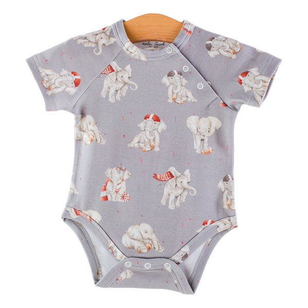 Elephants Organic Cotton Onesie