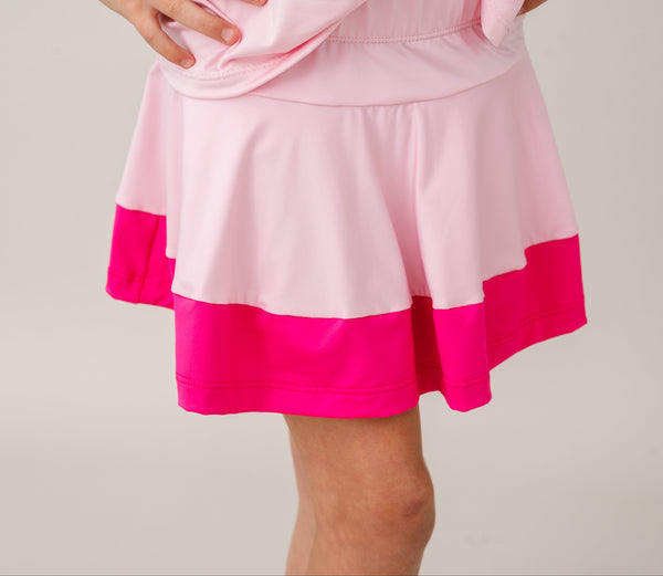 Amber Skort- Cotton Candy Pink, Power Pink