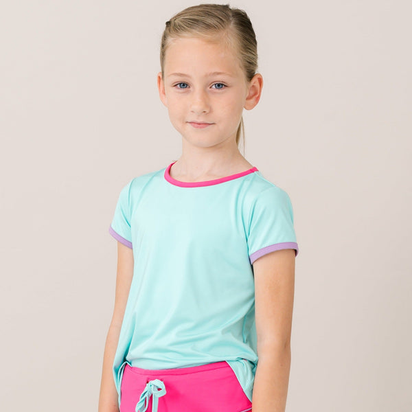 Bridget Basic T - Totally Turquoise, Power Pink, Precious Purple