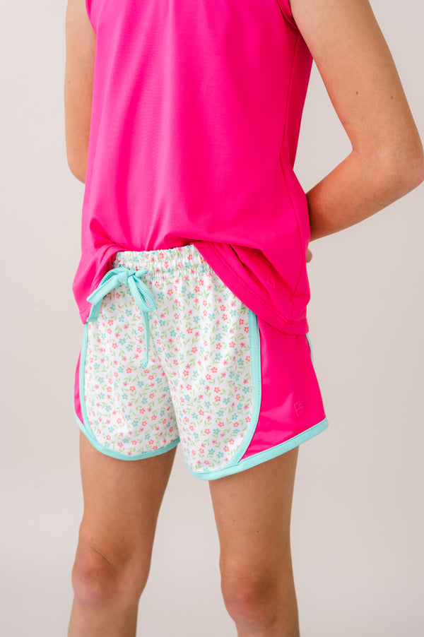 Elise Short- Petal Pop Floral, Power Pink, Totally Turquoise