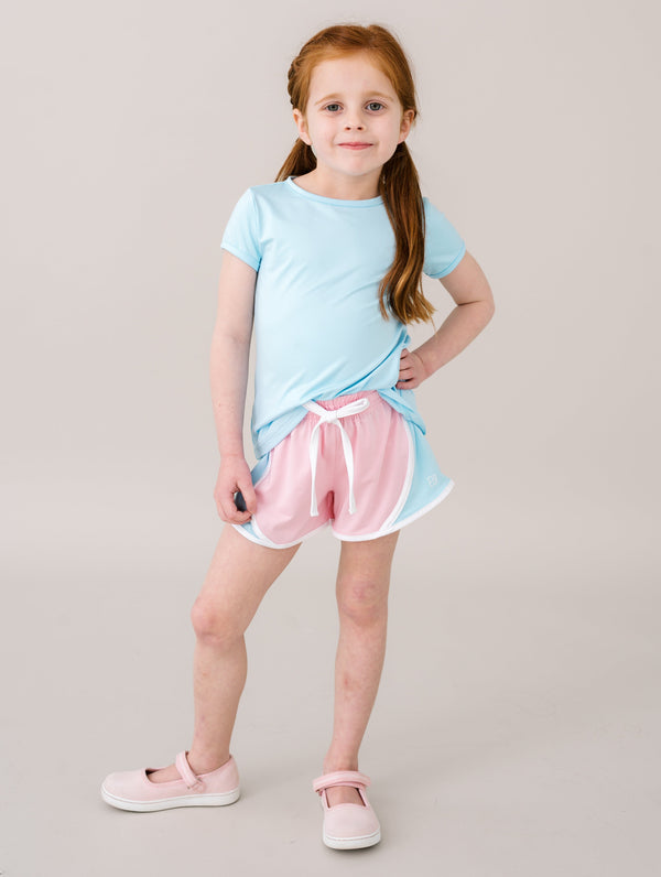 Bridget Basic Tee - Cotton Candy Light Blue