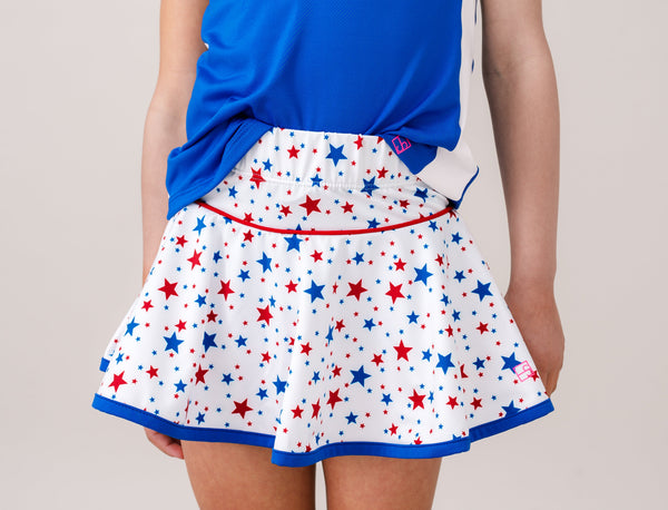 Quinn Skort- A Star Is Born, Candy Apple Red, Resort Royal