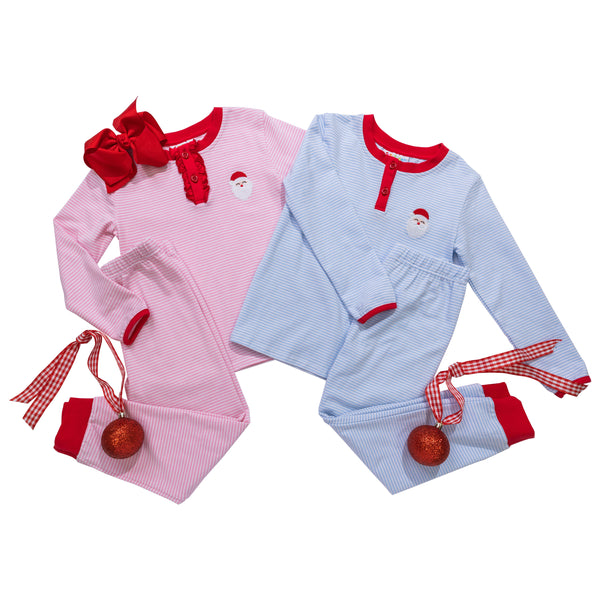 Santa Embroidery Pants Set