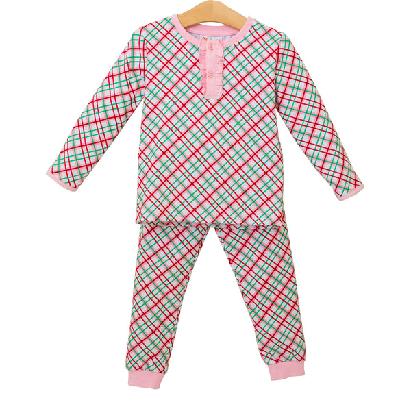 Merry & Bright Christmas Plaid Ruffle Set