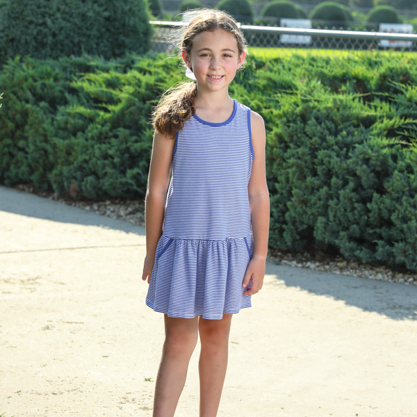 Bow Back Cheer Dress- Royal