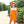 Team Spirit Scallop Dress- Orange