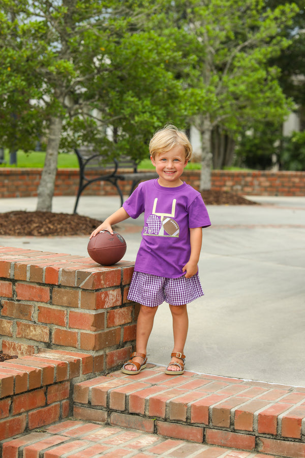 Touch Down Tee- Purple