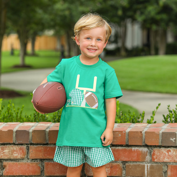 Gingham Shorts- Green