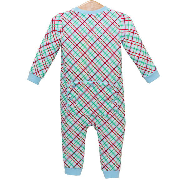 Merry & Bright Christmas Plaid Romper