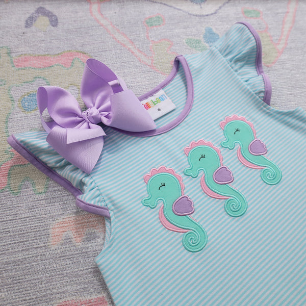 Seahorse Trio Flutter Dress