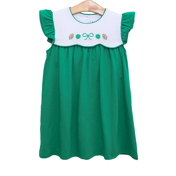 Team Spirit Scallop Dress- Kelly Green