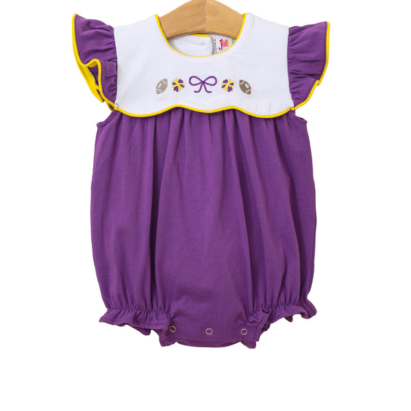 Team Spirit Scallop Bubble- Purple/Yellow