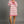 Pink & White Striped Half-Zip Knit Dress